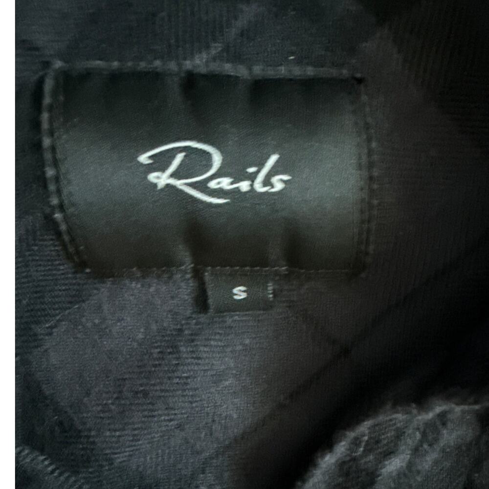 Rails Plaid Pepper Button Up Shirt Juniper Black Size Small - Picture 7 of 9